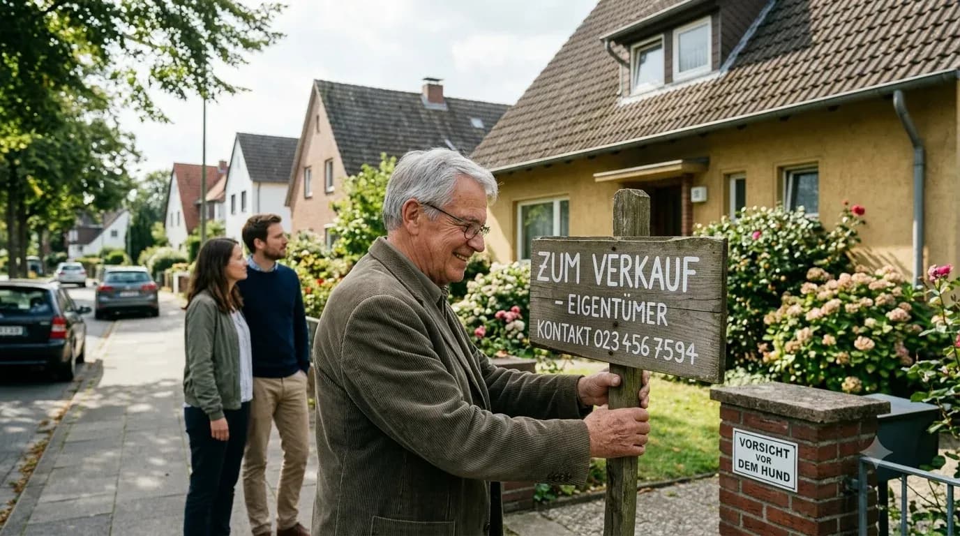 Eigentümer verkauft sein Haus